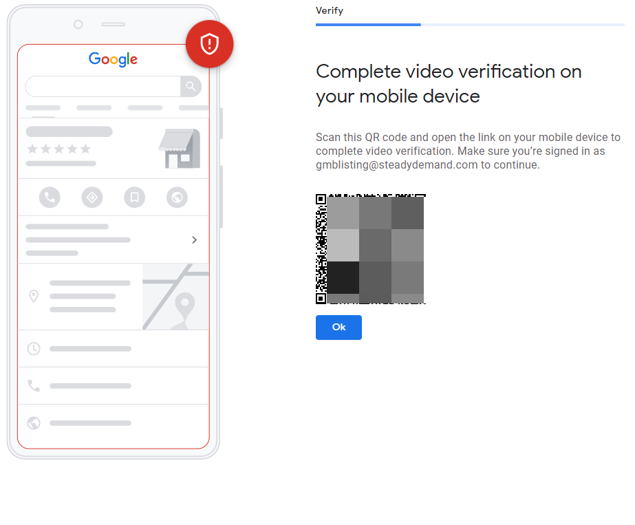 Perfil Empresa Google verificación video